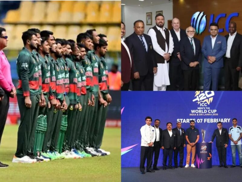 भारत में टी20 वर्ल्ड कप खेलने से मना कर बुरा फंसा बांग्लादेश, ICC कर देगी टूर्नामेंट से ही बाहर! ले सकती 3 एक्शन