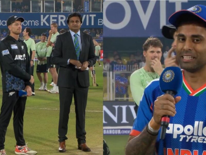 IND vs NZ: टॉस जीतने के बाद सूर्या ने हर्षित को नही अर्शदीप को किया बाहर, किये 2 बड़े बदलाव, देखें प्लेइंग XI