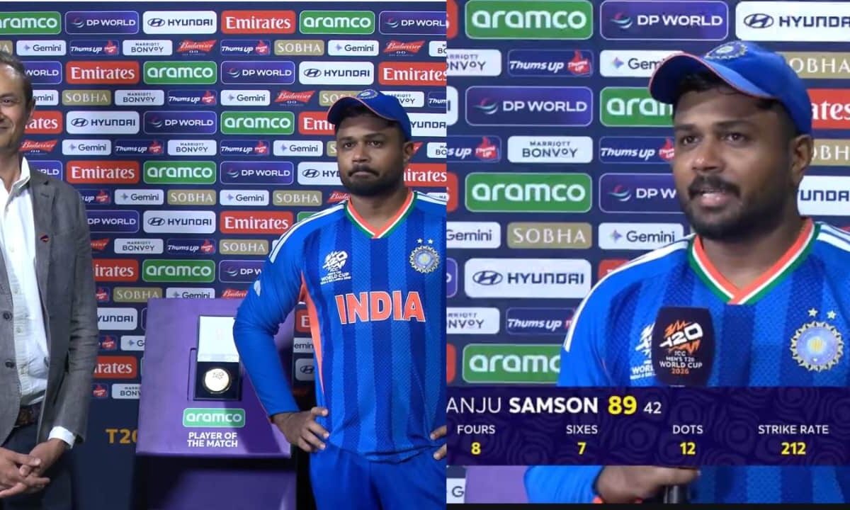 Sanju Samson: "यह अवार्ड मुझे नही उसे मिलना चाहिए...", संजू ने इस खिलाड़ी को बताया प्लेयर ऑफ़ मैच का असली हक़दार