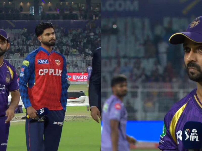 PBKS vs KKR, TOSS: 2 मैच हारने के बाद रहाणे ने बदल दी टीम, टॉस जीत कर पहले बल्लेबाजी का चुनाव, देखें प्लेइंग XI