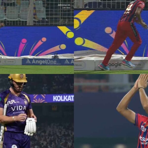 KKR vs LSG मैच में हुई बेईमानी, छक्का को दिया आउट! शाहरुख़ भी गुस्से से होंगे लाल, देखें विडियो