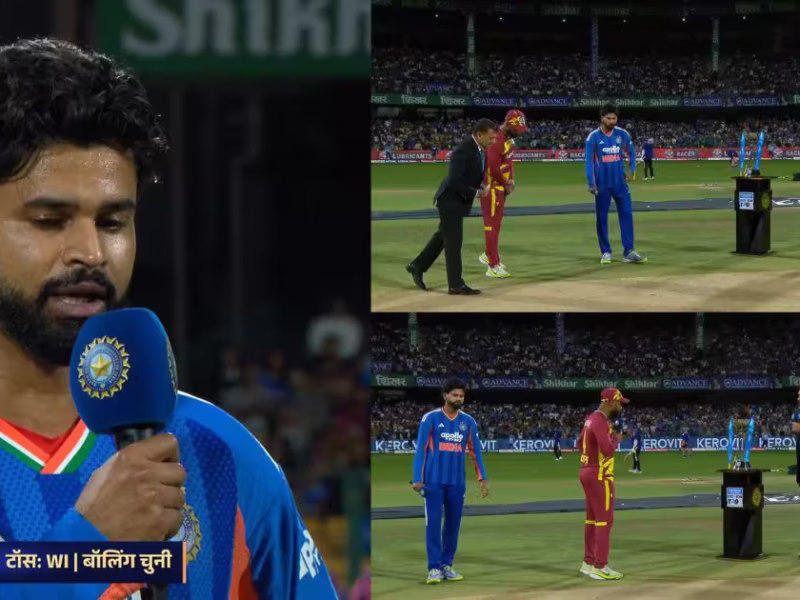 IND vs WI: टॉस हारने के बाद श्रेयस ने भुवनेश्वर-दुबे की करायी एंट्री, बताया क्यों नहीं दिया वैभव को मौका, देखें